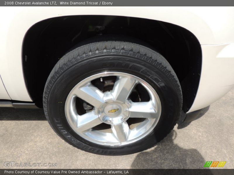 White Diamond Tricoat / Ebony 2008 Chevrolet Avalanche LTZ