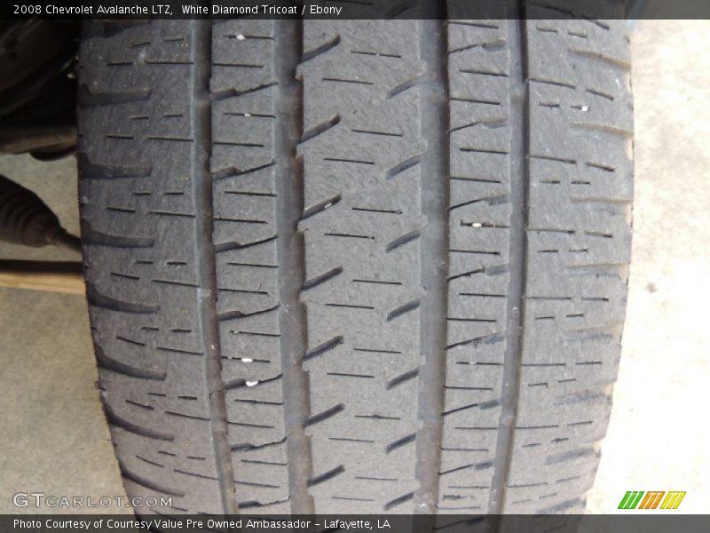 White Diamond Tricoat / Ebony 2008 Chevrolet Avalanche LTZ