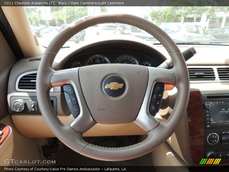 Black / Dark Cashmere/Light Cashmere 2011 Chevrolet Avalanche LTZ