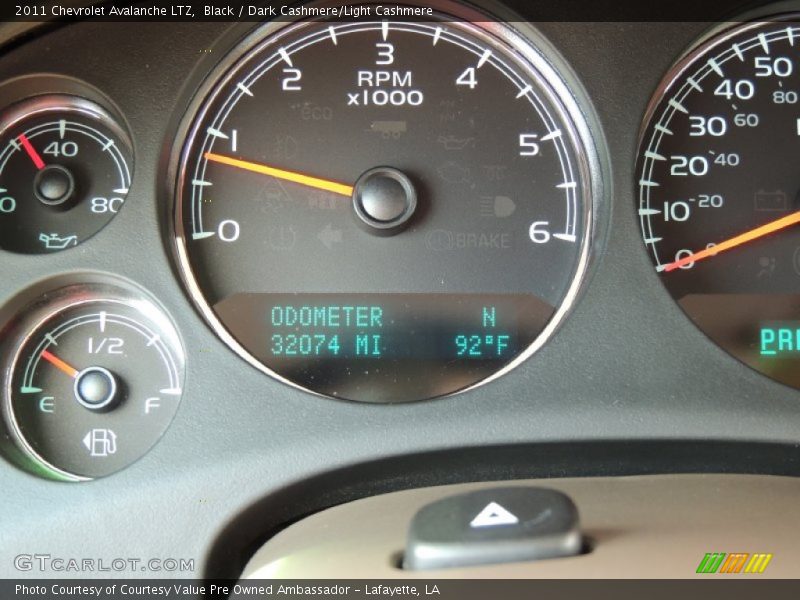 Black / Dark Cashmere/Light Cashmere 2011 Chevrolet Avalanche LTZ