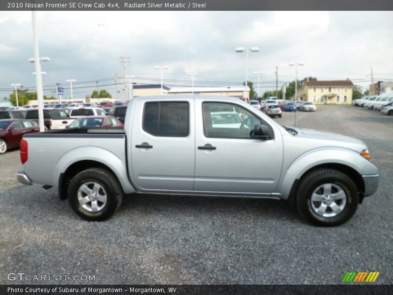 Radiant Silver Metallic / Steel 2010 Nissan Frontier SE Crew Cab 4x4