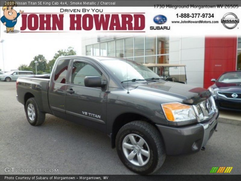 Smoke Metallic / Charcoal 2010 Nissan Titan SE King Cab 4x4