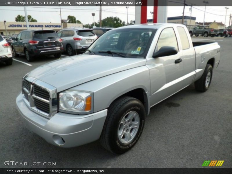 Bright Silver Metallic / Medium Slate Gray 2006 Dodge Dakota SLT Club Cab 4x4