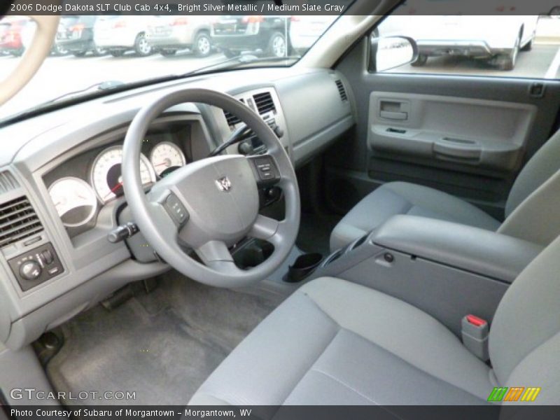Bright Silver Metallic / Medium Slate Gray 2006 Dodge Dakota SLT Club Cab 4x4