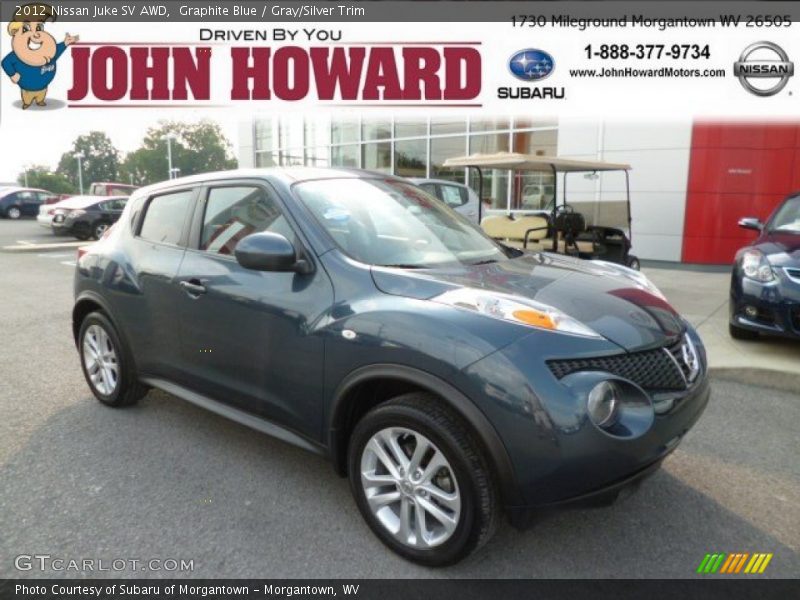 Graphite Blue / Gray/Silver Trim 2012 Nissan Juke SV AWD