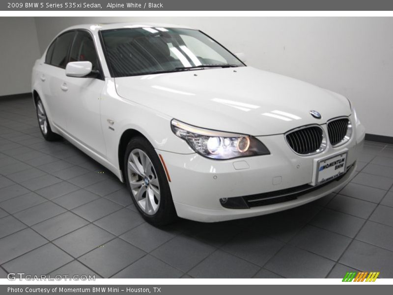 Alpine White / Black 2009 BMW 5 Series 535xi Sedan