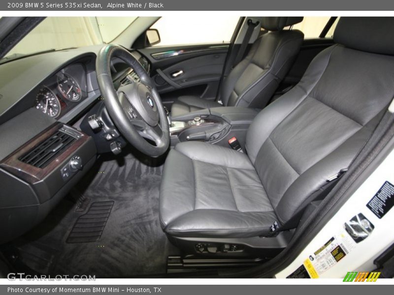 Alpine White / Black 2009 BMW 5 Series 535xi Sedan