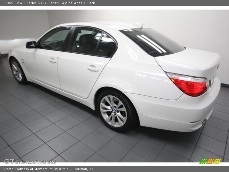 Alpine White / Black 2009 BMW 5 Series 535xi Sedan