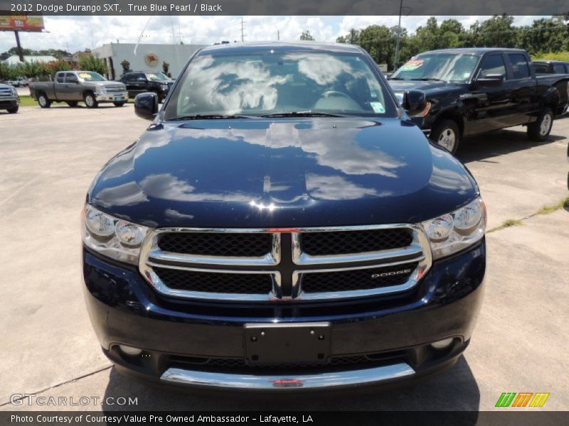 True Blue Pearl / Black 2012 Dodge Durango SXT
