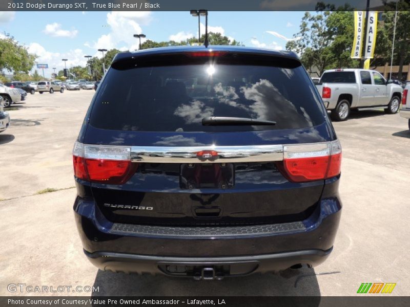 True Blue Pearl / Black 2012 Dodge Durango SXT