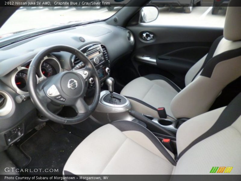 Graphite Blue / Gray/Silver Trim 2012 Nissan Juke SV AWD