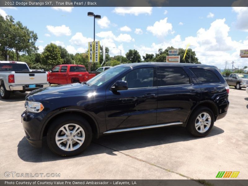 True Blue Pearl / Black 2012 Dodge Durango SXT