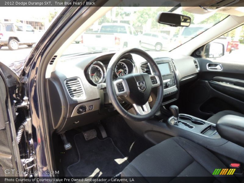 True Blue Pearl / Black 2012 Dodge Durango SXT