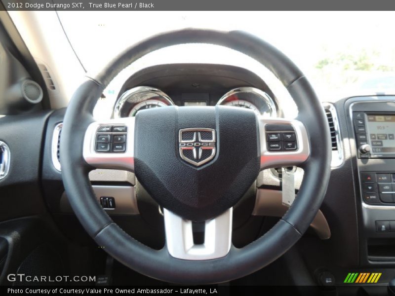 True Blue Pearl / Black 2012 Dodge Durango SXT