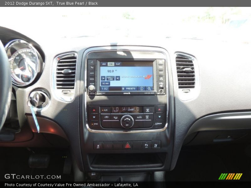 True Blue Pearl / Black 2012 Dodge Durango SXT