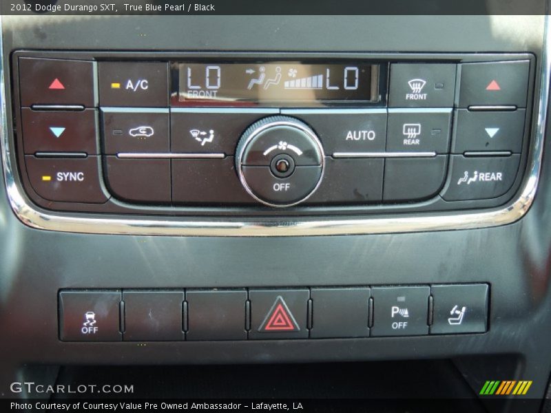 True Blue Pearl / Black 2012 Dodge Durango SXT