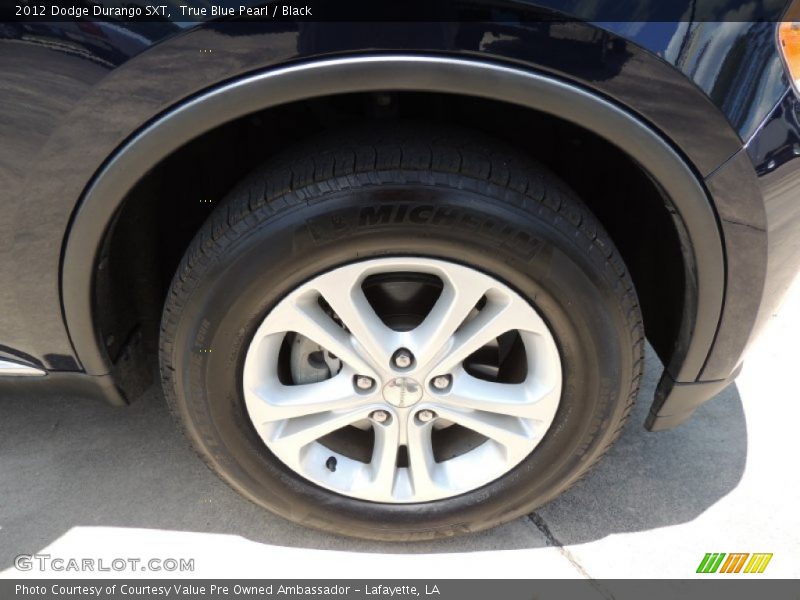 True Blue Pearl / Black 2012 Dodge Durango SXT