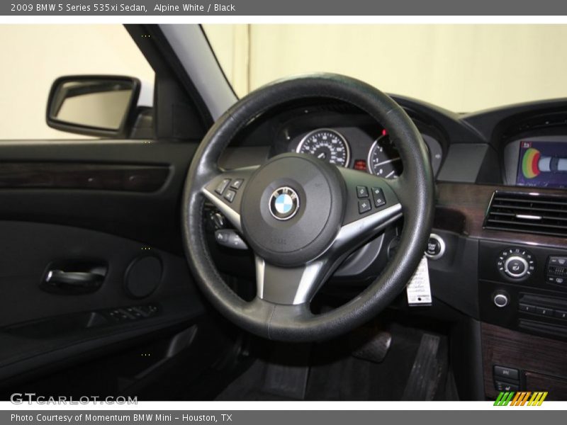 Alpine White / Black 2009 BMW 5 Series 535xi Sedan