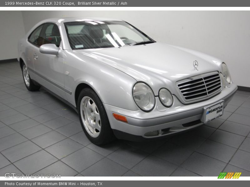 Brilliant Silver Metallic / Ash 1999 Mercedes-Benz CLK 320 Coupe