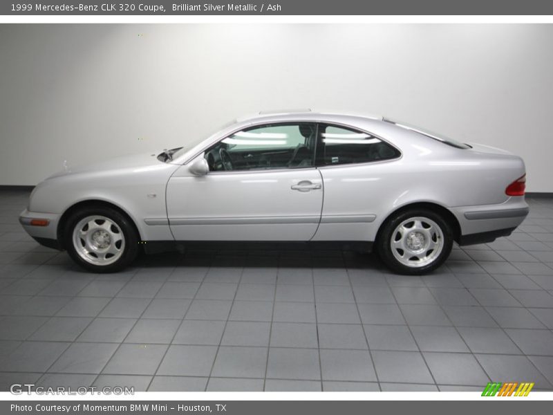 Brilliant Silver Metallic / Ash 1999 Mercedes-Benz CLK 320 Coupe