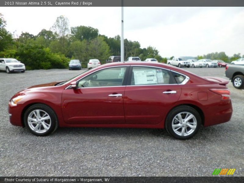 Cayenne Red / Beige 2013 Nissan Altima 2.5 SL