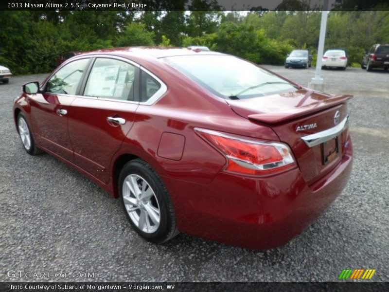 Cayenne Red / Beige 2013 Nissan Altima 2.5 SL