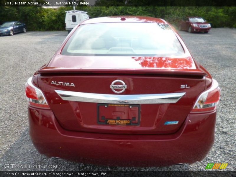 Cayenne Red / Beige 2013 Nissan Altima 2.5 SL