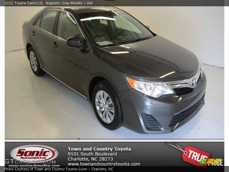 Magnetic Gray Metallic / Ash 2012 Toyota Camry LE