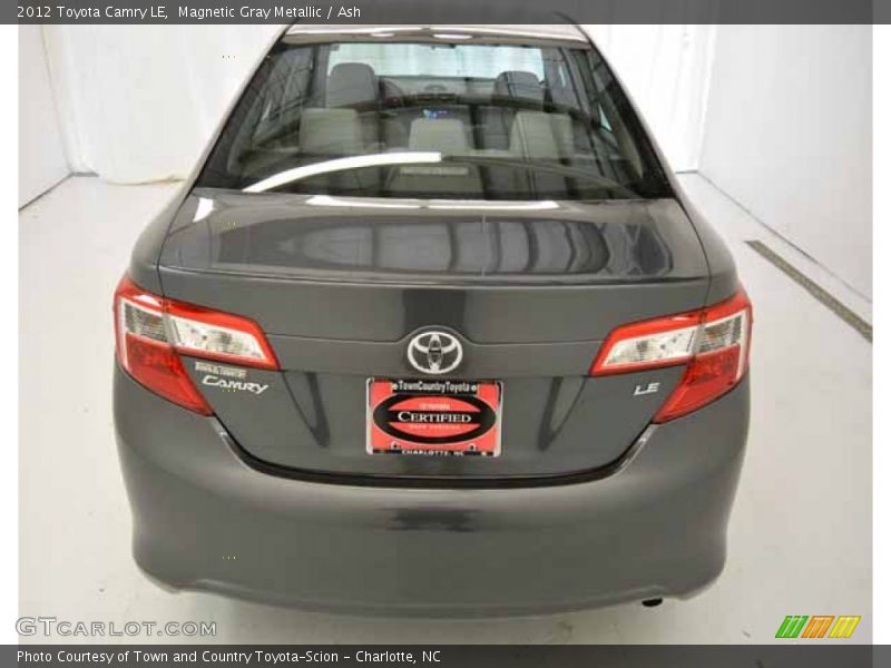 Magnetic Gray Metallic / Ash 2012 Toyota Camry LE