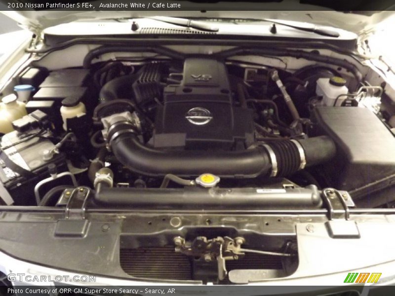 Avalanche White / Cafe Latte 2010 Nissan Pathfinder S FE+