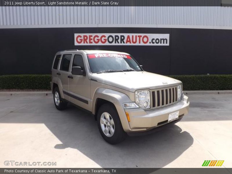 Light Sandstone Metallic / Dark Slate Gray 2011 Jeep Liberty Sport