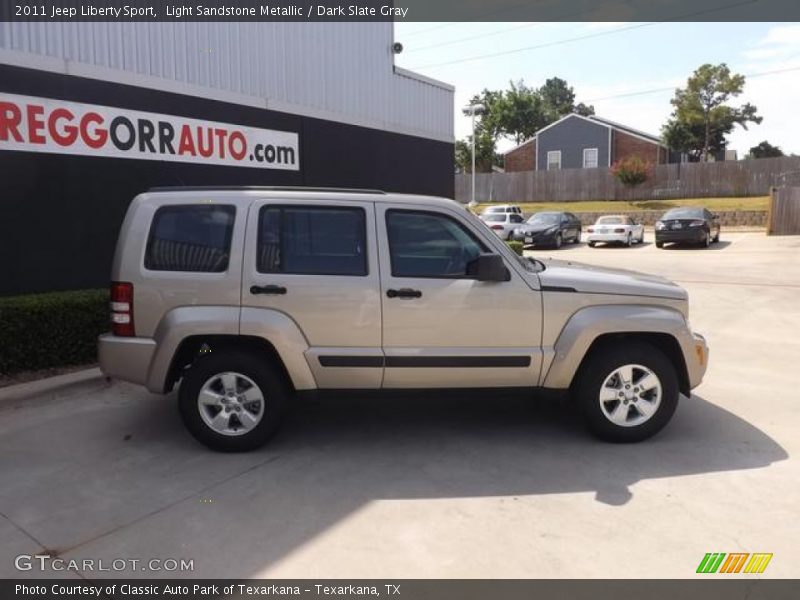 Light Sandstone Metallic / Dark Slate Gray 2011 Jeep Liberty Sport