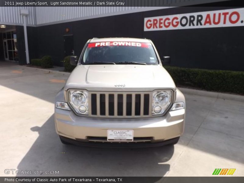 Light Sandstone Metallic / Dark Slate Gray 2011 Jeep Liberty Sport