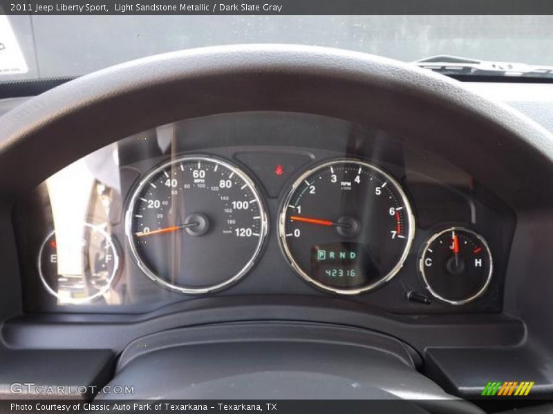 Light Sandstone Metallic / Dark Slate Gray 2011 Jeep Liberty Sport