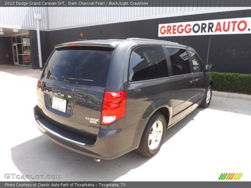 Dark Charcoal Pearl / Black/Light Graystone 2012 Dodge Grand Caravan SXT