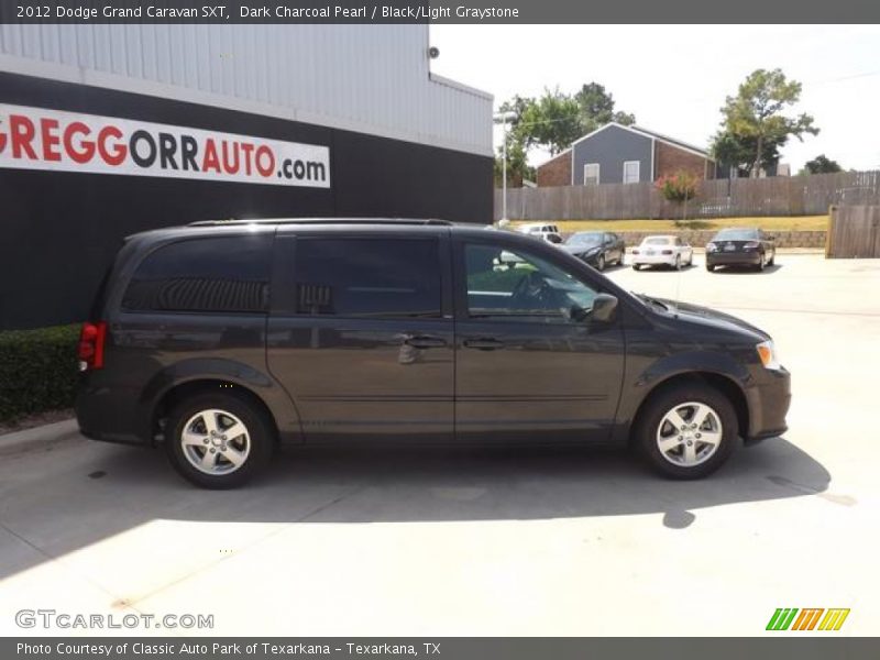 Dark Charcoal Pearl / Black/Light Graystone 2012 Dodge Grand Caravan SXT