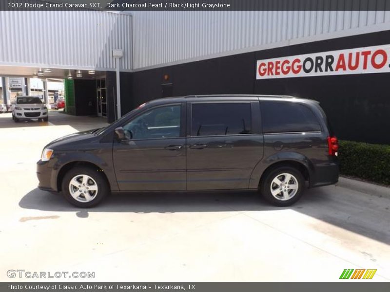 Dark Charcoal Pearl / Black/Light Graystone 2012 Dodge Grand Caravan SXT