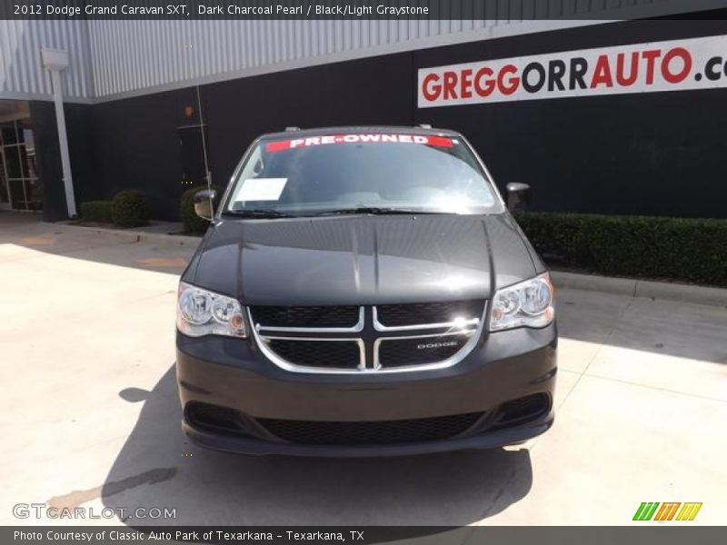 Dark Charcoal Pearl / Black/Light Graystone 2012 Dodge Grand Caravan SXT