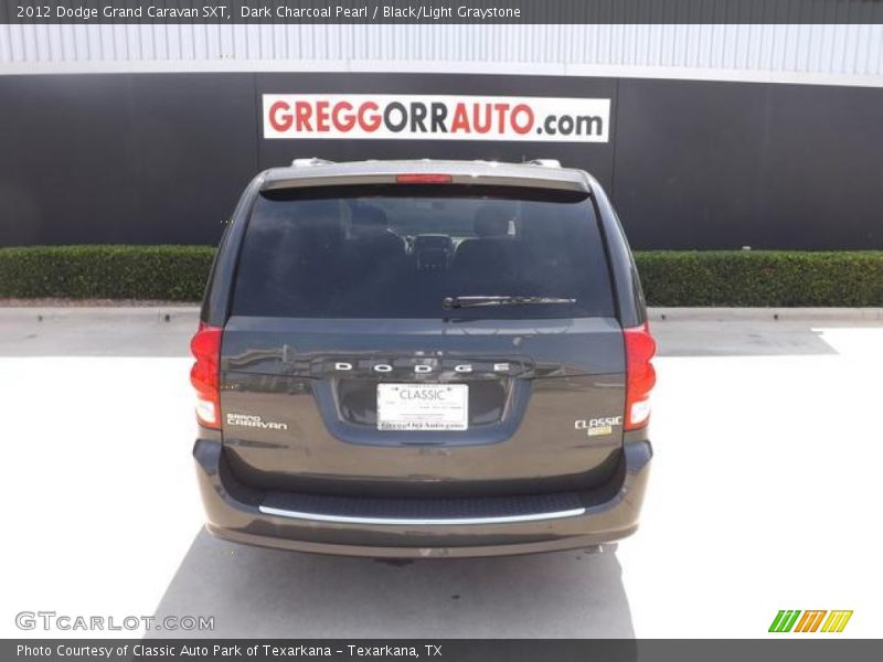 Dark Charcoal Pearl / Black/Light Graystone 2012 Dodge Grand Caravan SXT