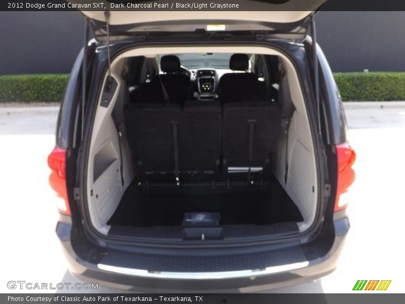 Dark Charcoal Pearl / Black/Light Graystone 2012 Dodge Grand Caravan SXT