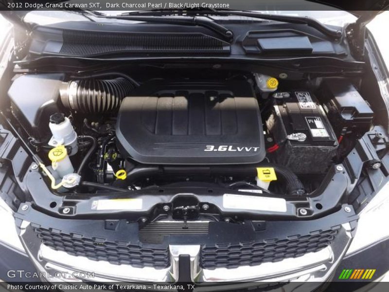 Dark Charcoal Pearl / Black/Light Graystone 2012 Dodge Grand Caravan SXT