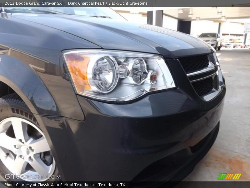 Dark Charcoal Pearl / Black/Light Graystone 2012 Dodge Grand Caravan SXT