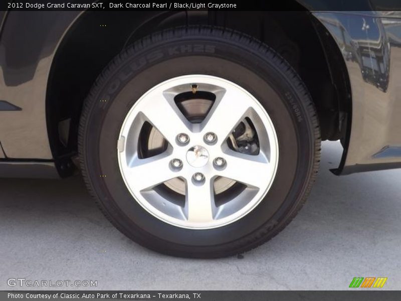 Dark Charcoal Pearl / Black/Light Graystone 2012 Dodge Grand Caravan SXT