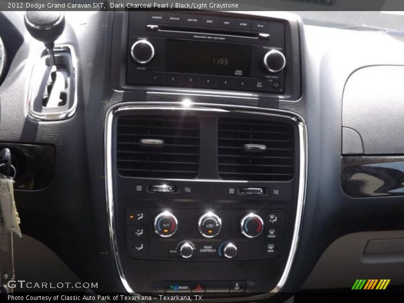 Dark Charcoal Pearl / Black/Light Graystone 2012 Dodge Grand Caravan SXT