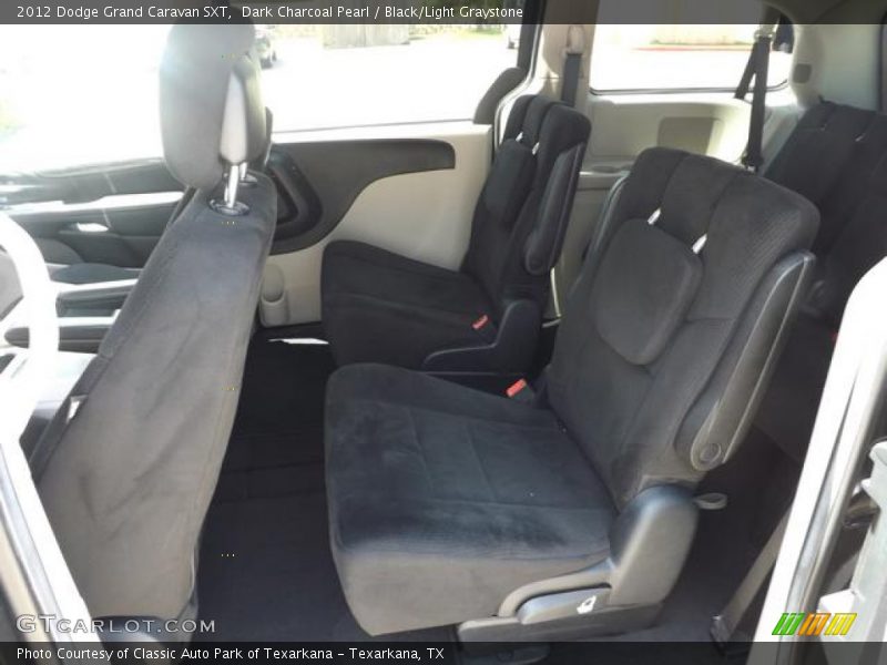 Dark Charcoal Pearl / Black/Light Graystone 2012 Dodge Grand Caravan SXT