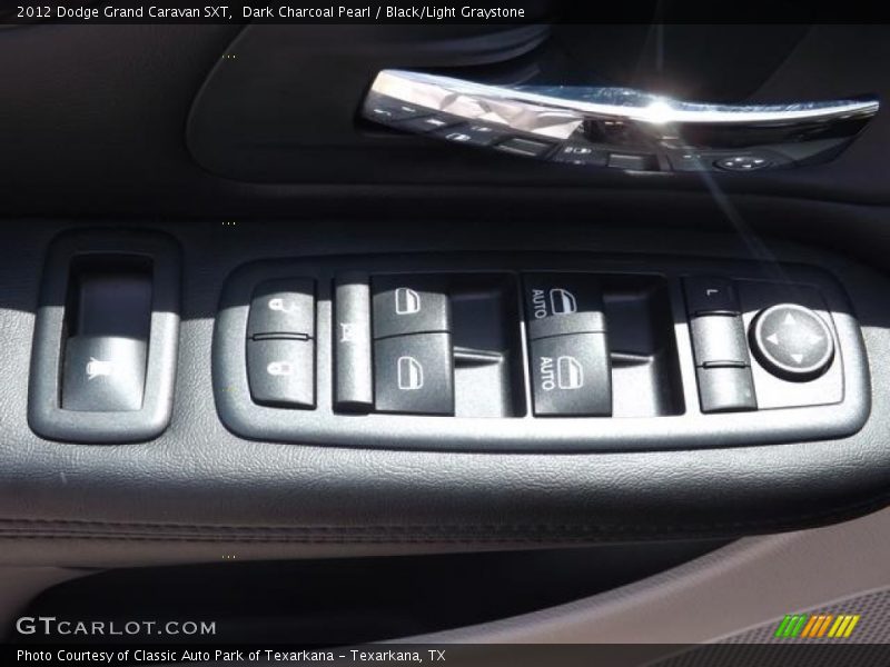 Dark Charcoal Pearl / Black/Light Graystone 2012 Dodge Grand Caravan SXT