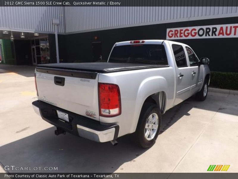 Quicksilver Metallic / Ebony 2012 GMC Sierra 1500 SLE Crew Cab