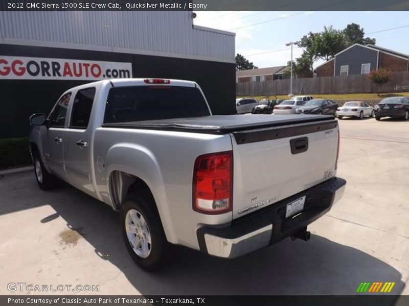 Quicksilver Metallic / Ebony 2012 GMC Sierra 1500 SLE Crew Cab