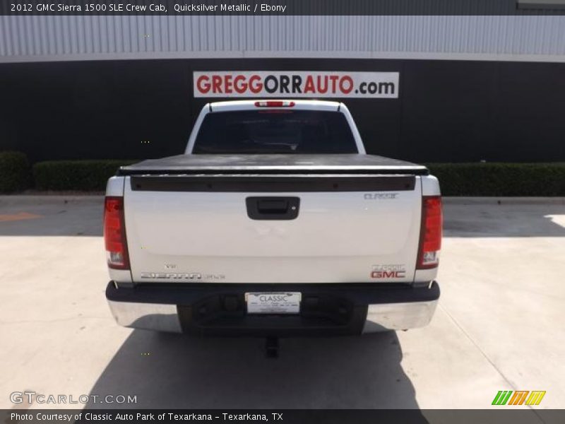 Quicksilver Metallic / Ebony 2012 GMC Sierra 1500 SLE Crew Cab