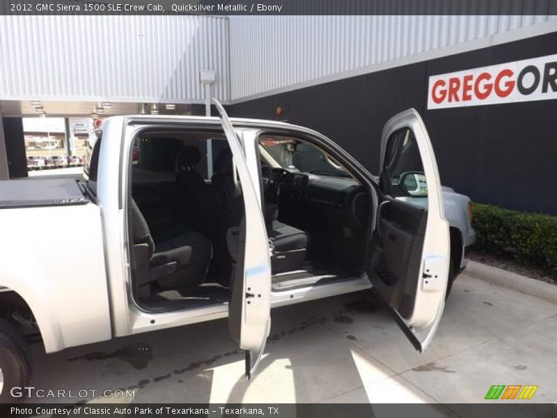 Quicksilver Metallic / Ebony 2012 GMC Sierra 1500 SLE Crew Cab
